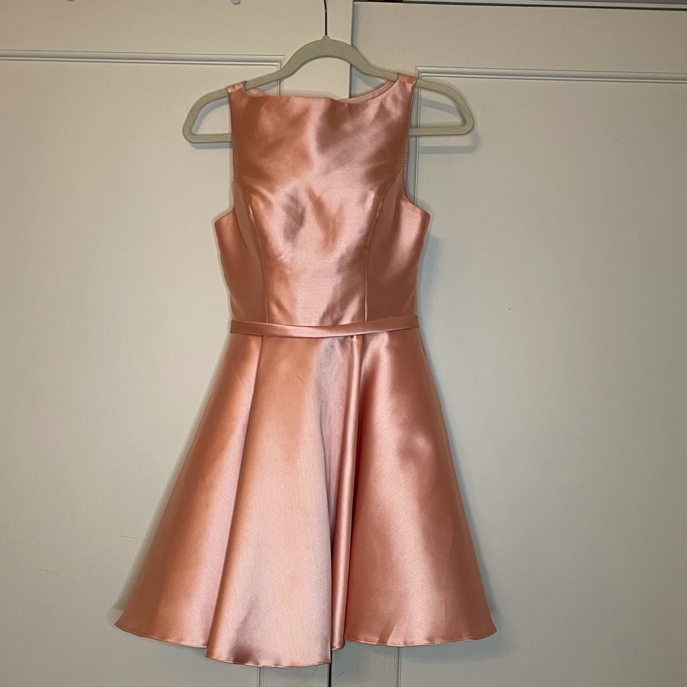 Light Pink Alyce High Neck Cocktail Dress